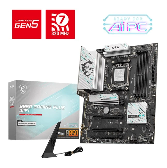 MSI B850 Gaming Plus Wifi AM5 Ryzen D5 Dp Type-C